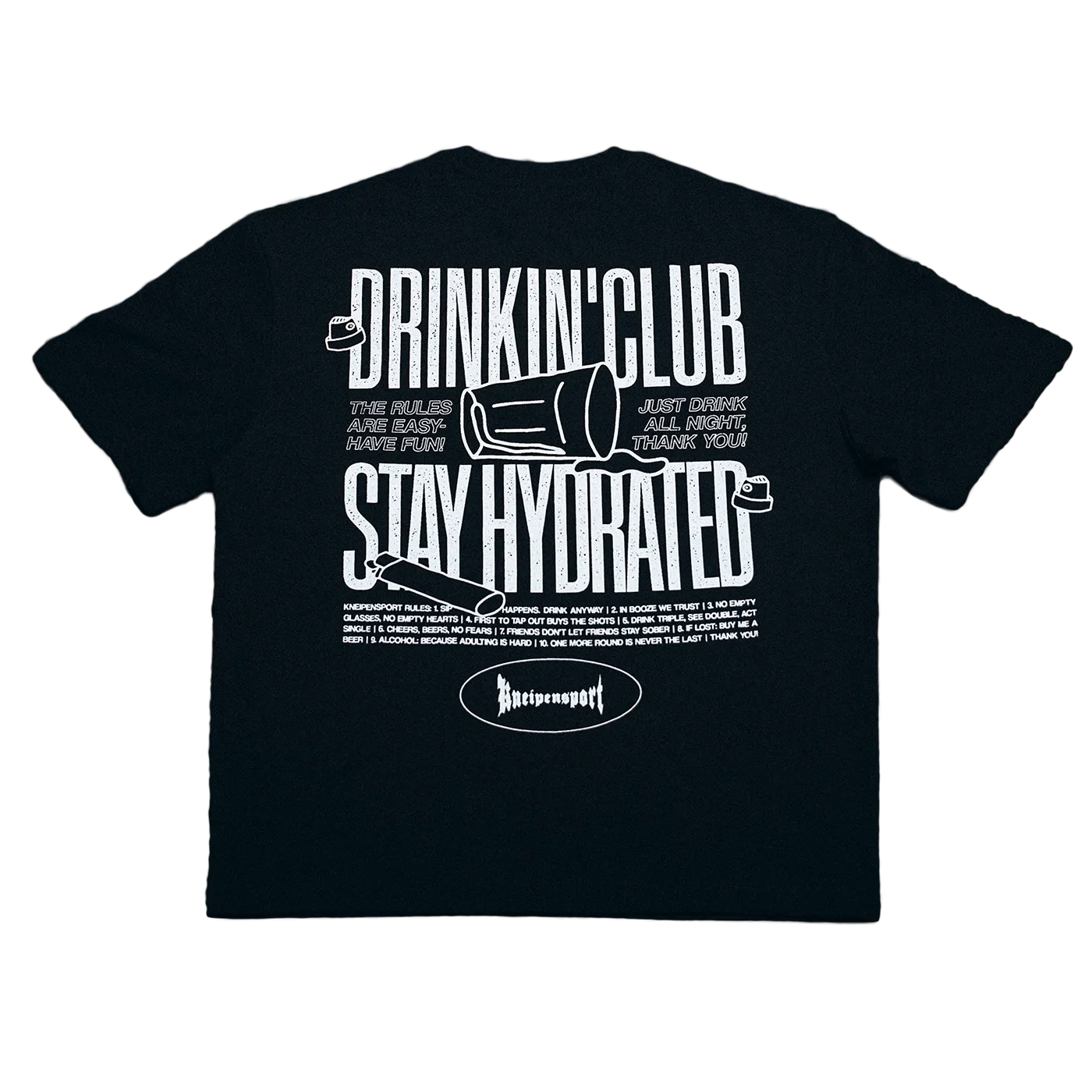 Drinking Club, Stay Hydrated schwarz